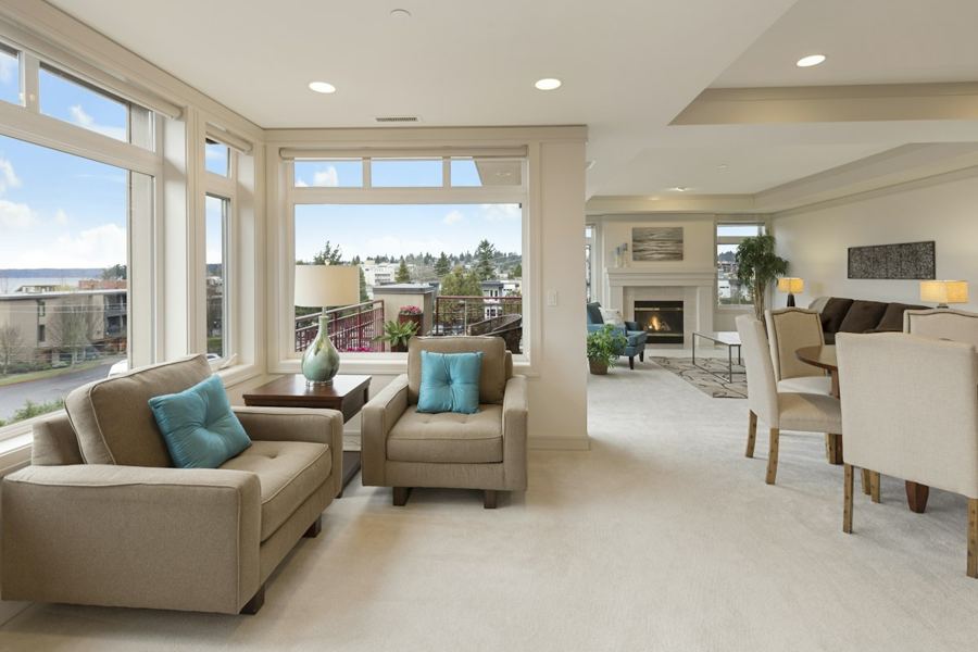 Senior-living lounge