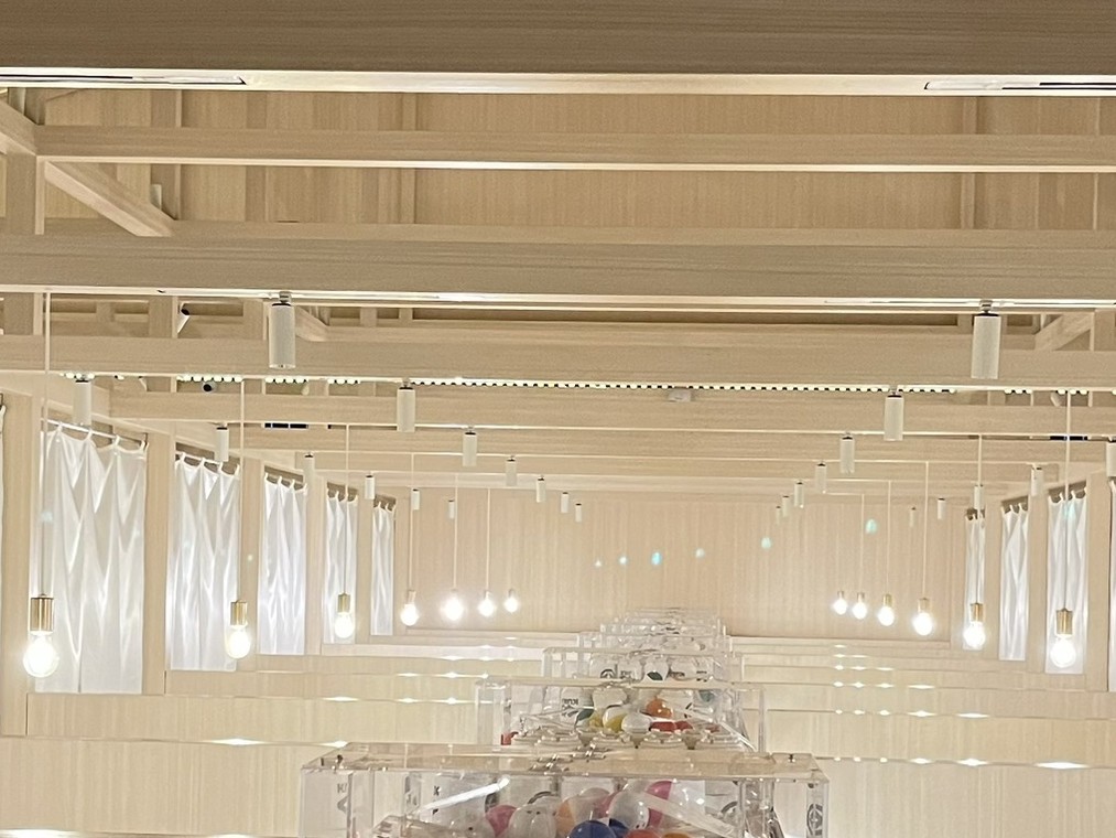 Bluetooth NLC professional lighting — warm cabinet and shelf lighting in an elegant interior